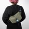 Image of Sacoche rabat/Flap satchel - Noir/Jaune