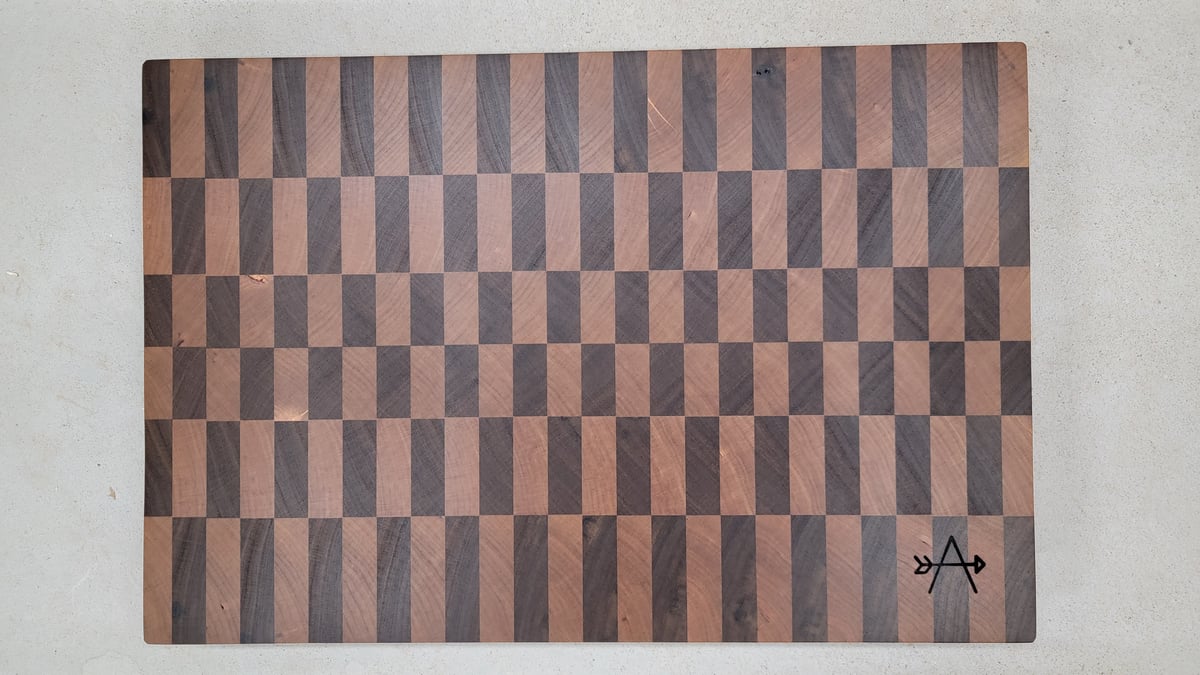 "CHECKERS" ENDGRAIN CUTTING BOARD Archer Woodworking