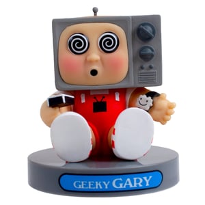 Garbage Pail Kids Geeky Gary 4" Figure w/ Exclusive Trading Card