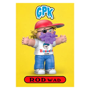 Garbage Pail Kids Rod Wad 4" Figure w/ Exclusive Trading Card