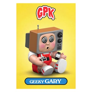 Garbage Pail Kids Geeky Gary 4" Figure w/ Exclusive Trading Card