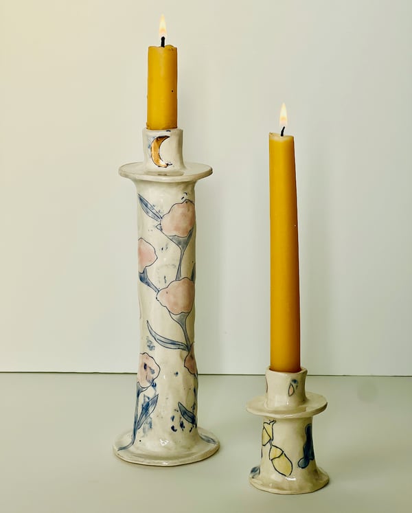 Image of Tall Rose Milkweed Candleholder