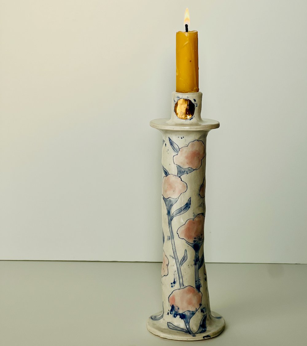Image of Tall Rose Milkweed Candleholder