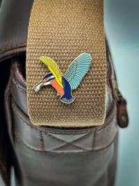 Image 2 of Kingfisher Hard Enamel Pin