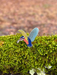 Image 3 of Kingfisher Hard Enamel Pin