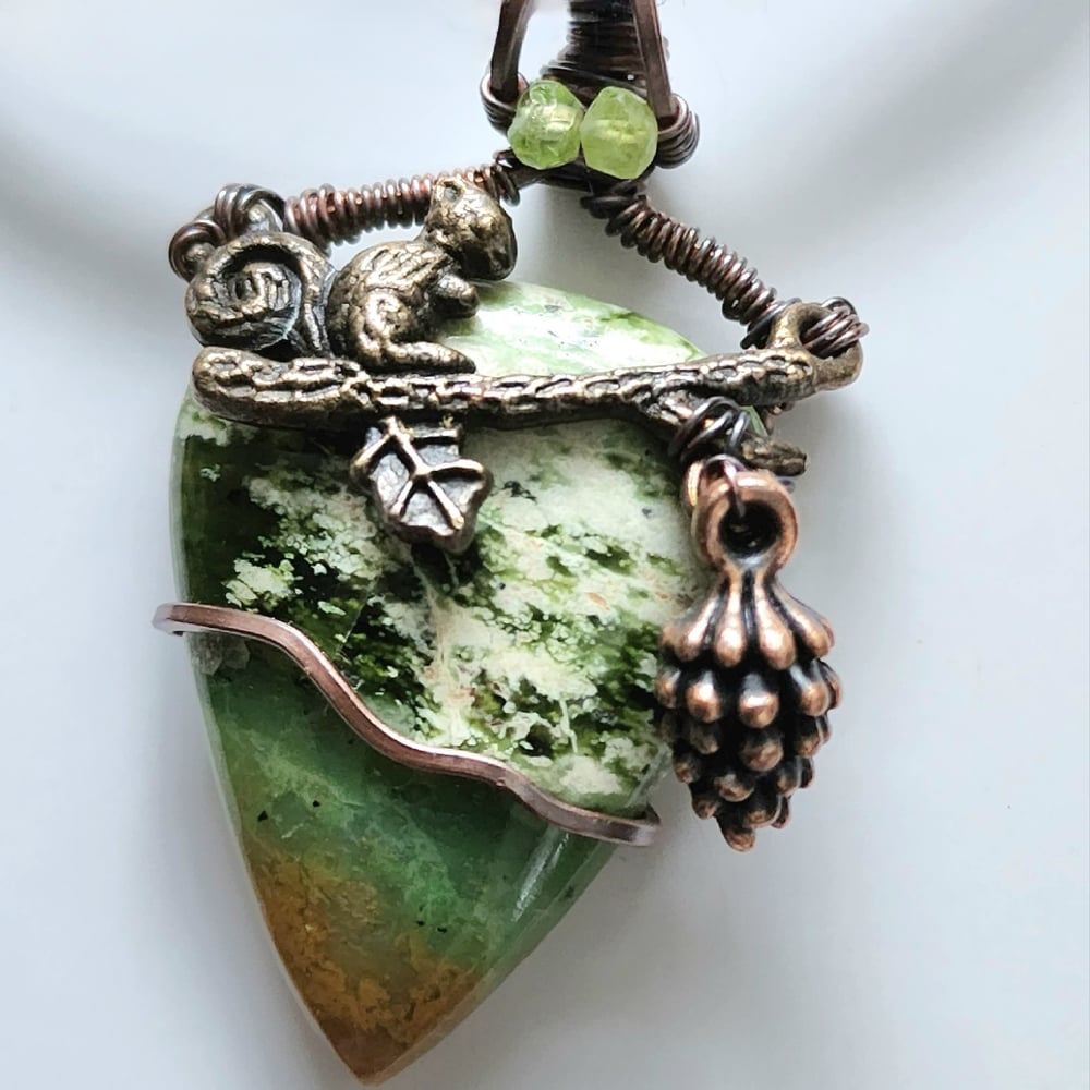 Image of Evergreen Wire Wrap Pendant - Woodland Collection