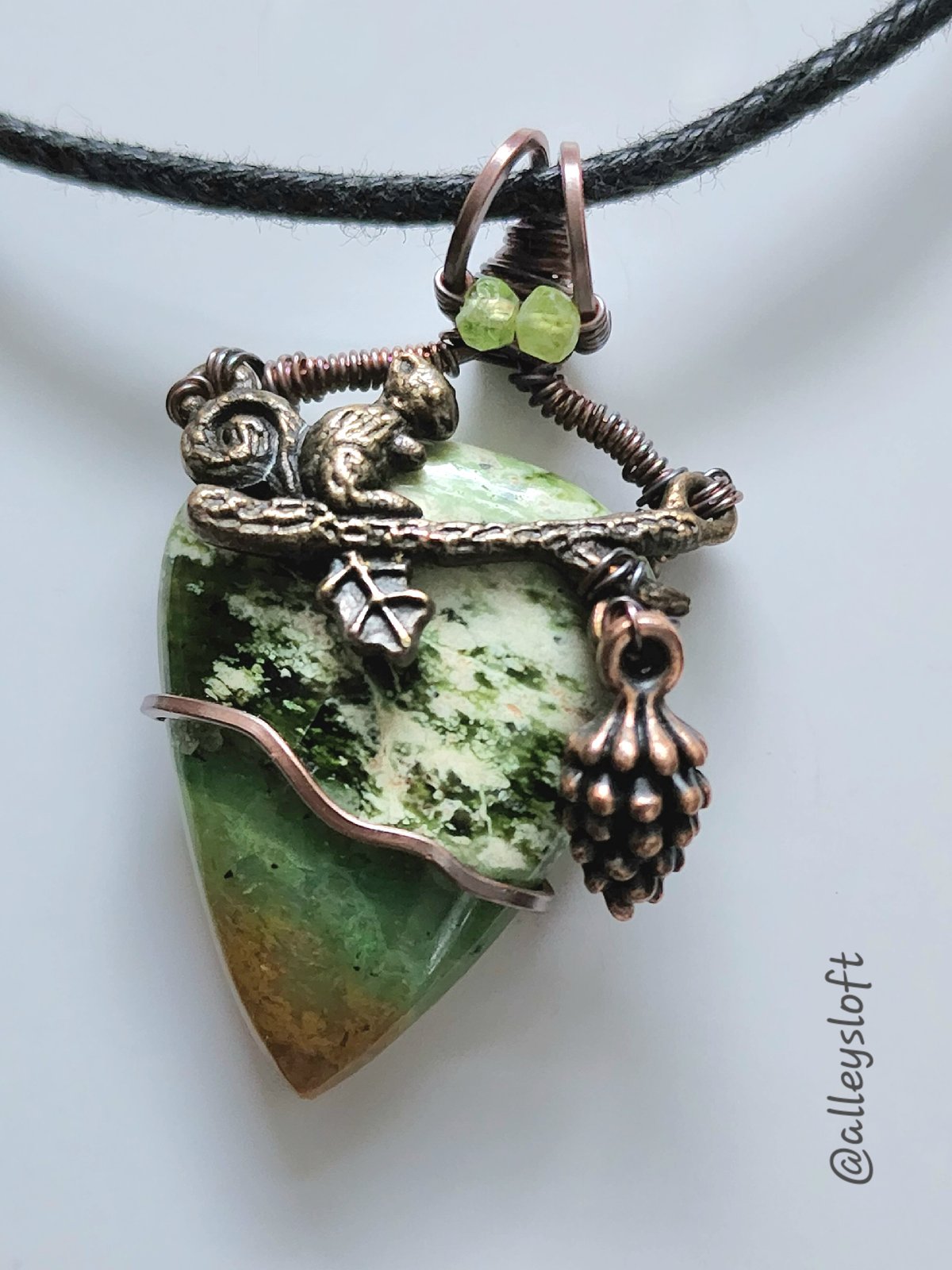 Image of Evergreen Wire Wrap Pendant - Woodland Collection