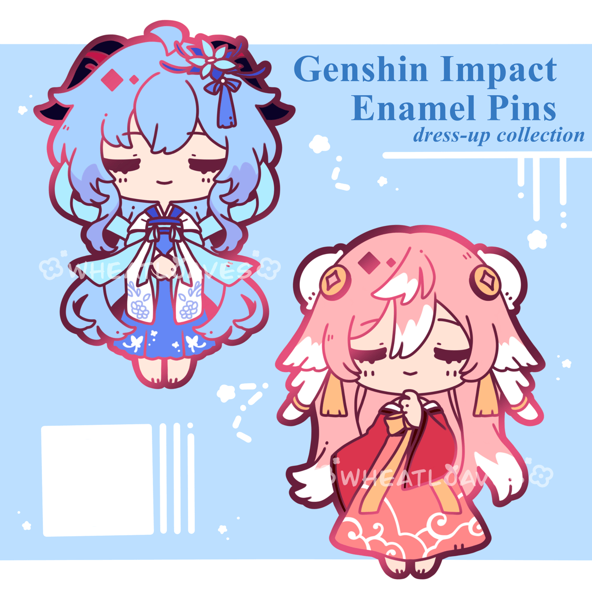 Genshin Impact Enamel Pins - Dress-up Collection Vol 3
