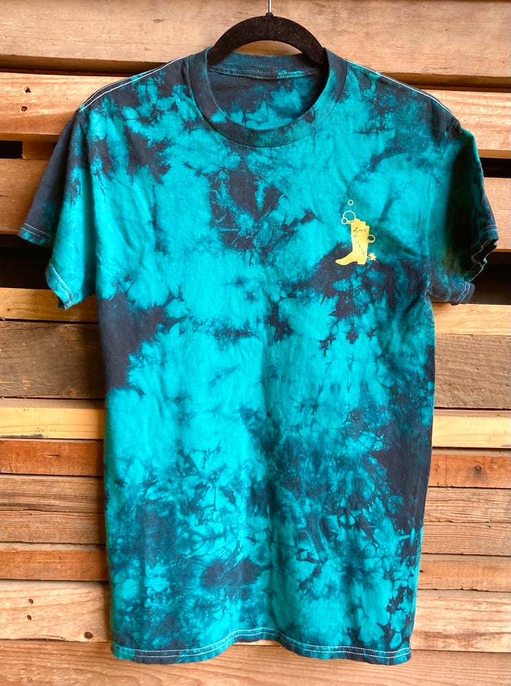 Image of LIMITED EDITION lemon on teal dyed