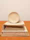 Image of assiette martelée beige - sur commande