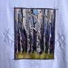 "Birch Bark Forest" in white