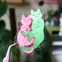 Image 1 of Sakura + Matcha Clear Sticker