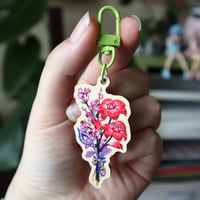 Image 1 of Inazuma Bouquet Wooden Charm