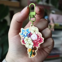 Image 1 of Liyue Bouquet Wooden Charm