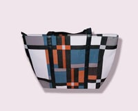 Orange Colorblock Tote