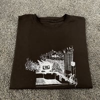 POOL CITY TEE BROWN