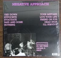 Image 2 of NEGATIVE APPROACH - "Tied Down" LP