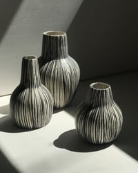 Image 1 of Black and White Striped Vessels 