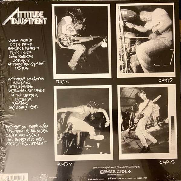 ATTITUDE ADJUSTMENT - "American Paranoia" LP