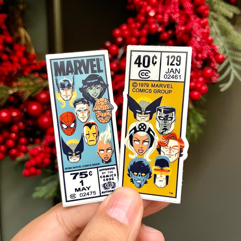 Image of Marvel Corner Box Stickers (mini set)