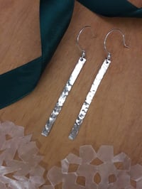 Image 2 of Sterling "tinsel" earrings 3XI