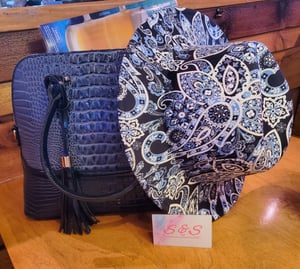 Image of S & S Satchel Dome Purse with Wallet Set