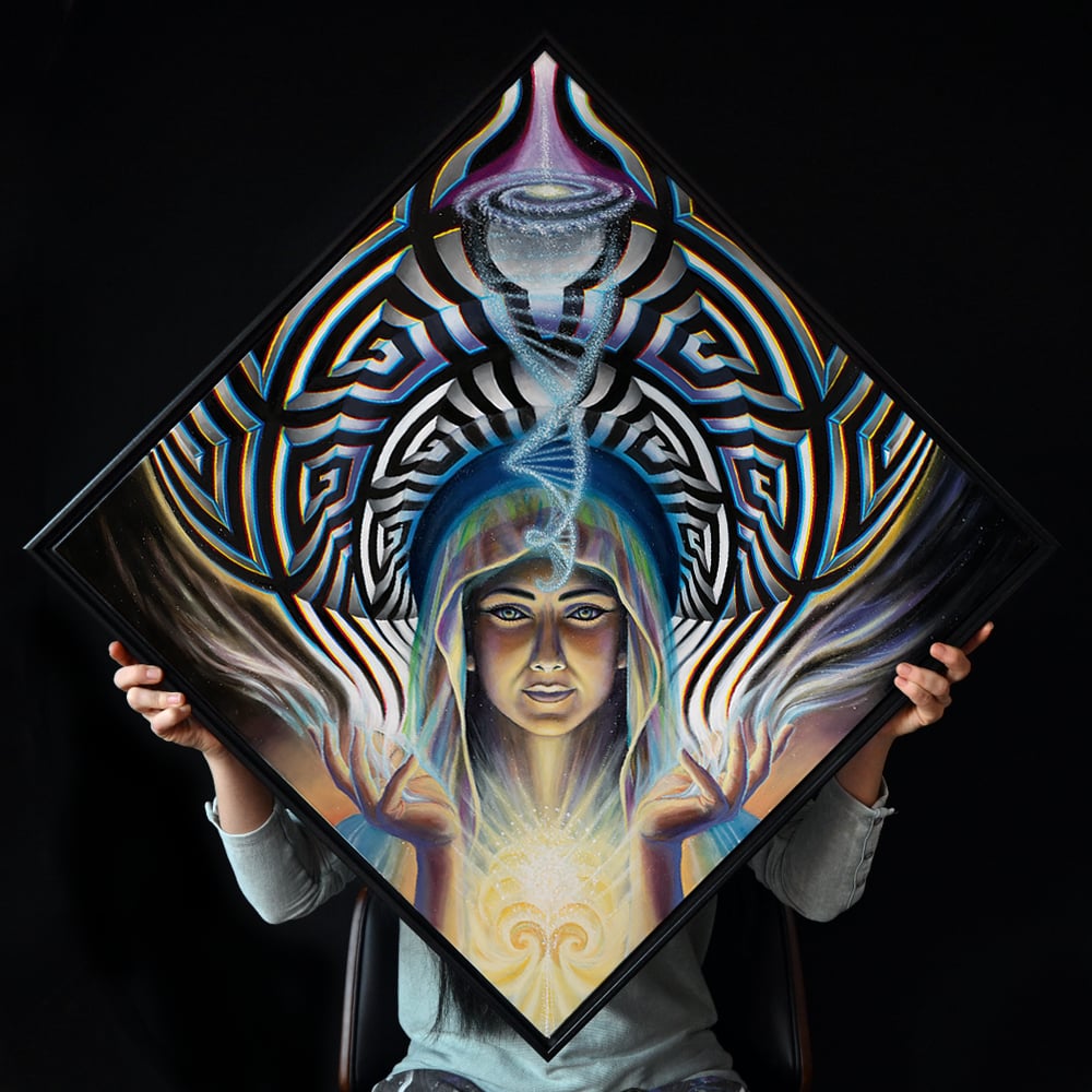 Image of "You Are the Mystery School" stretched canvas print