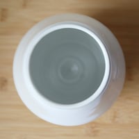 Image 3 of angled white vase