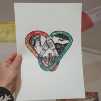 Image 1 of Climbing heart - Print