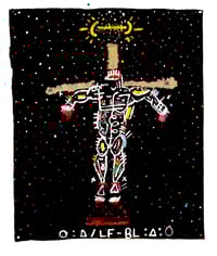 epohstraSTUDIOS: "Untitled Crucifixion" 1 of 1 painting by LUFTRA