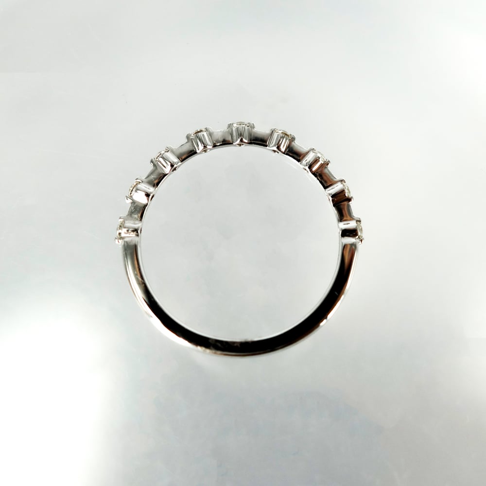 Image of 18ct white gold diamond set eternity ring. PJ5888