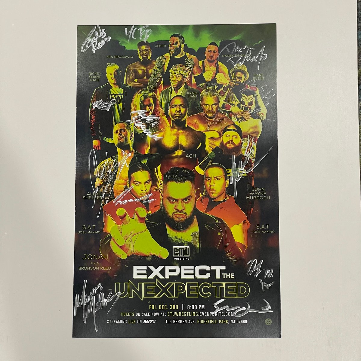 Etu Wrestling Signed Posters Everyday Struggles