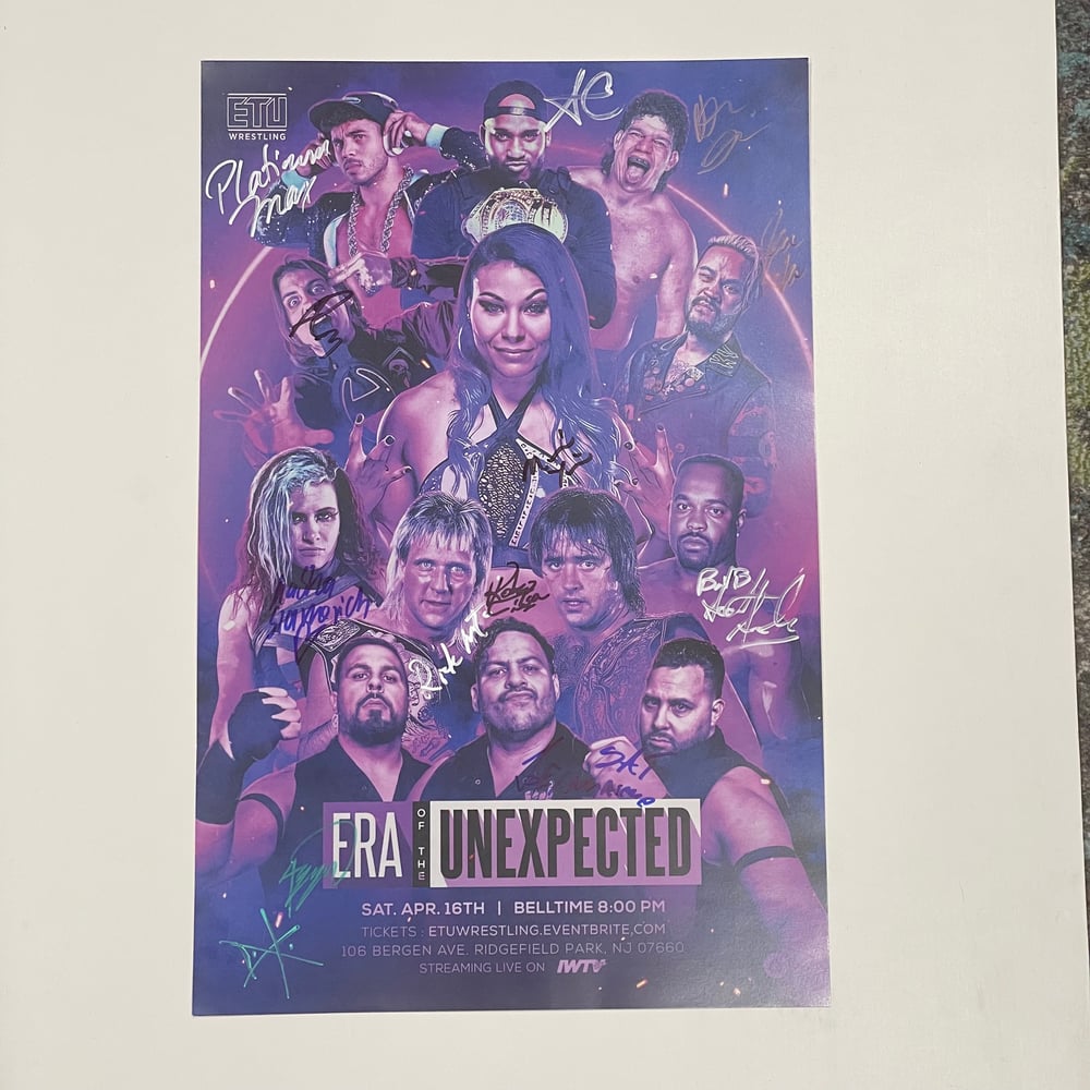 ETU Wrestling SIGNED Posters