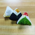 Onigiri Quilted Pin