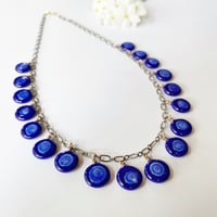 Image 3 of Blue Coins Necklace