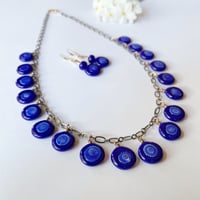 Image 1 of Blue Coins Necklace