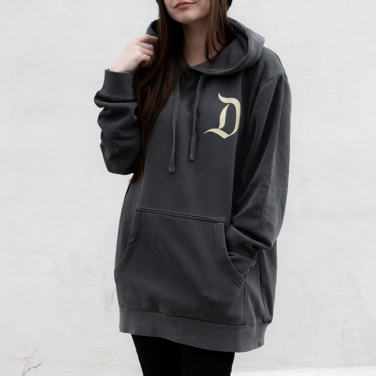 1955 Exclusive Pullover Hoodie Vintage Black | Club 55