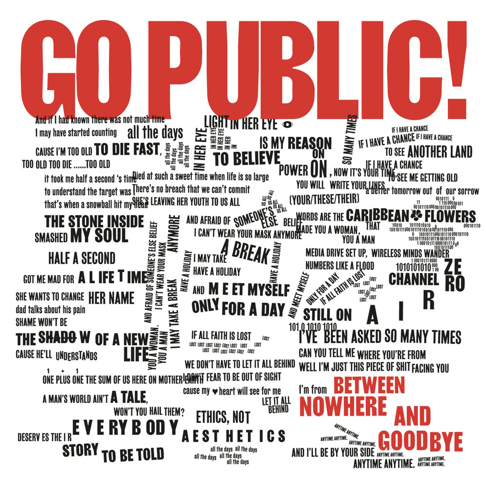 GO PUBLIC! "Between Nowhere And Goodbye" LP
