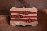 Image 2 of Headband boho brick red brown