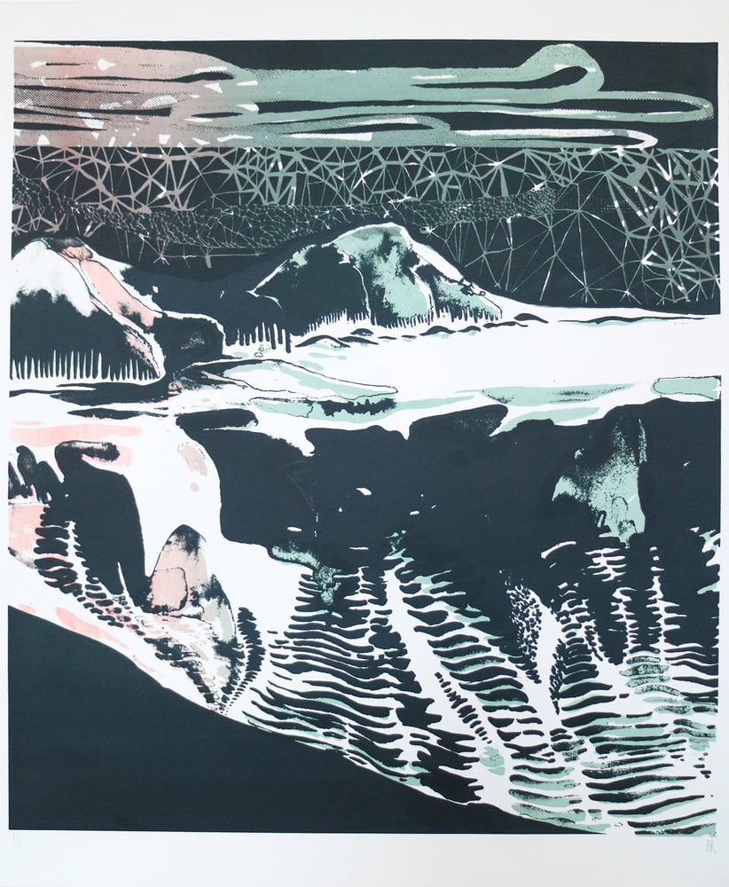 Image of Sea Floor to Mountain - Large Limited Edition Screen Print