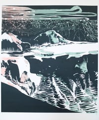 Image 1 of Sea Floor to Mountain - Large Limited Edition Screen Print