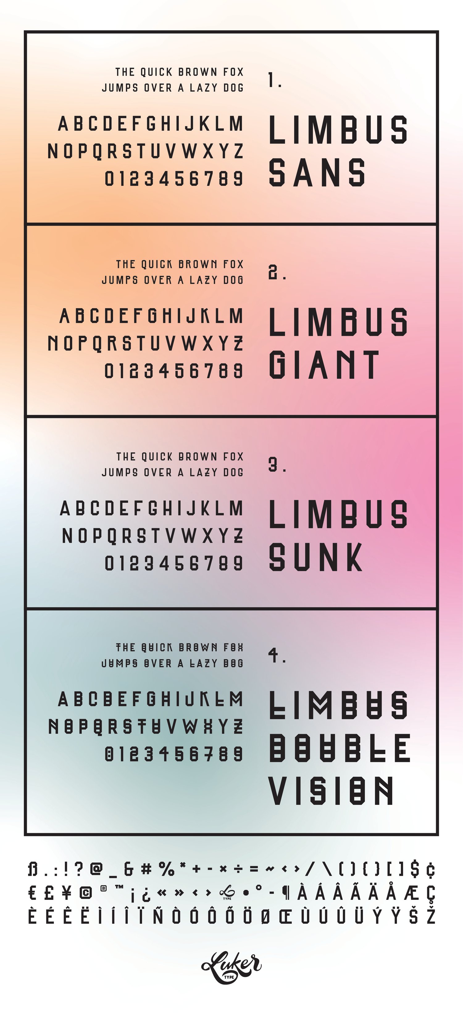 Image of Limbus Sans / Typeface