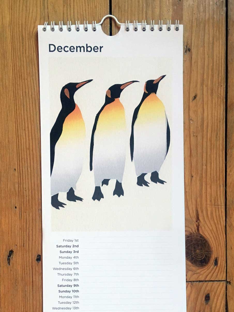 Image of NEW! 2023 Bird Print Calendar - Free UK shipping!
