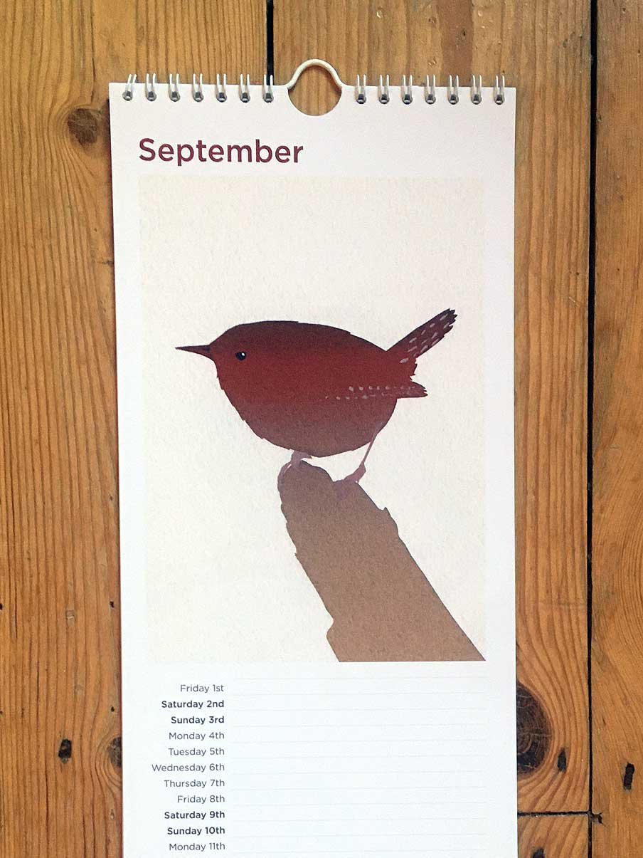 Image of NEW! 2023 Bird Print Calendar - Free UK shipping!
