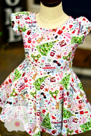 Image of Mouse Holiday Twirl Dress 