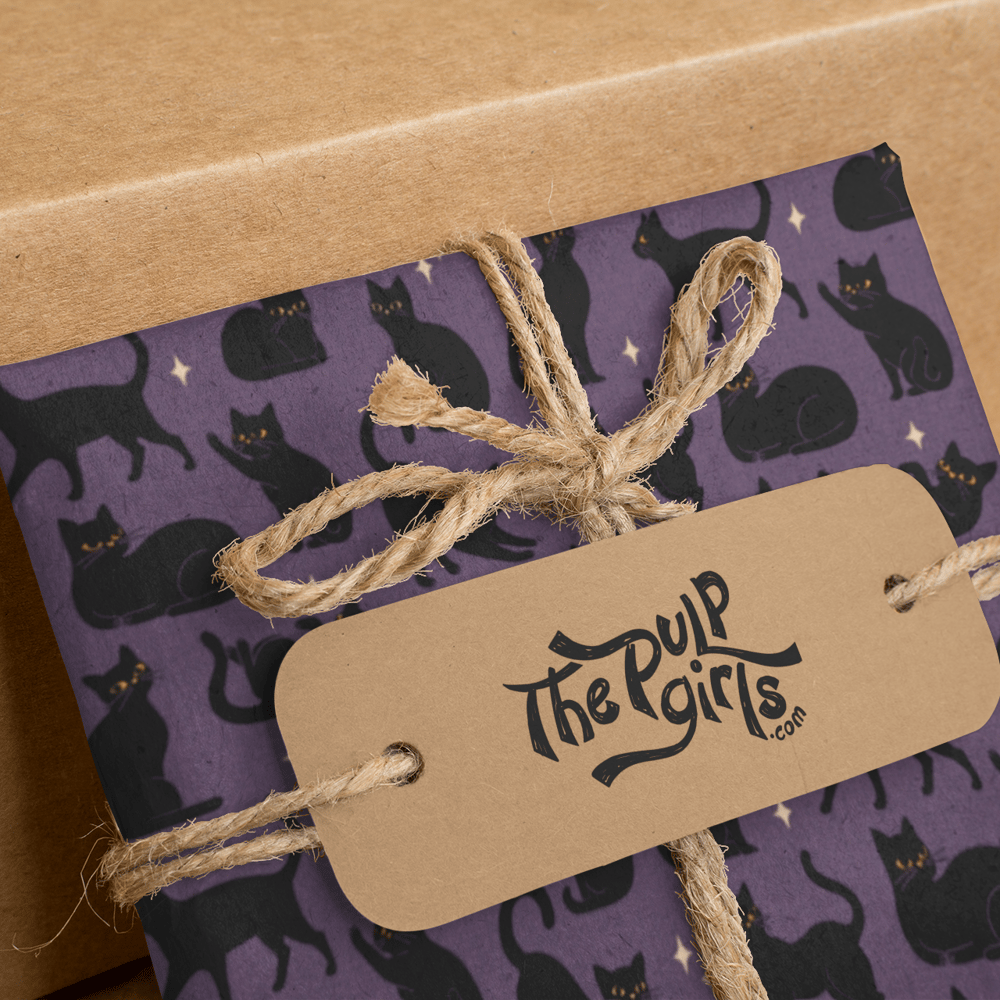 Image of BLACK CAT WRAPPING PAPER