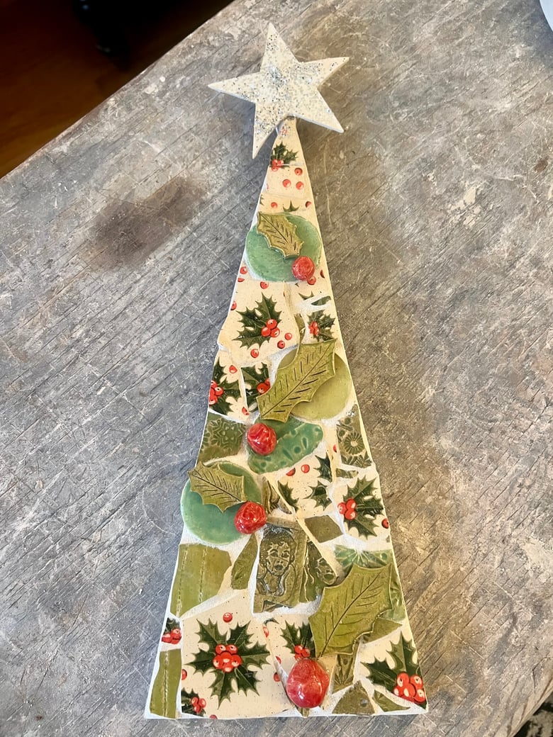 Image of Holly Jolly 16" x 5" Tree