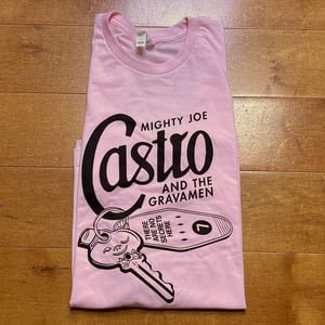 Image of Mighty Joe Castro and the Gravamen "There Are No Secrets Here" t shirt (PINK)