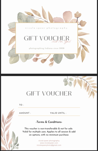 Photo Session Gift Certificate