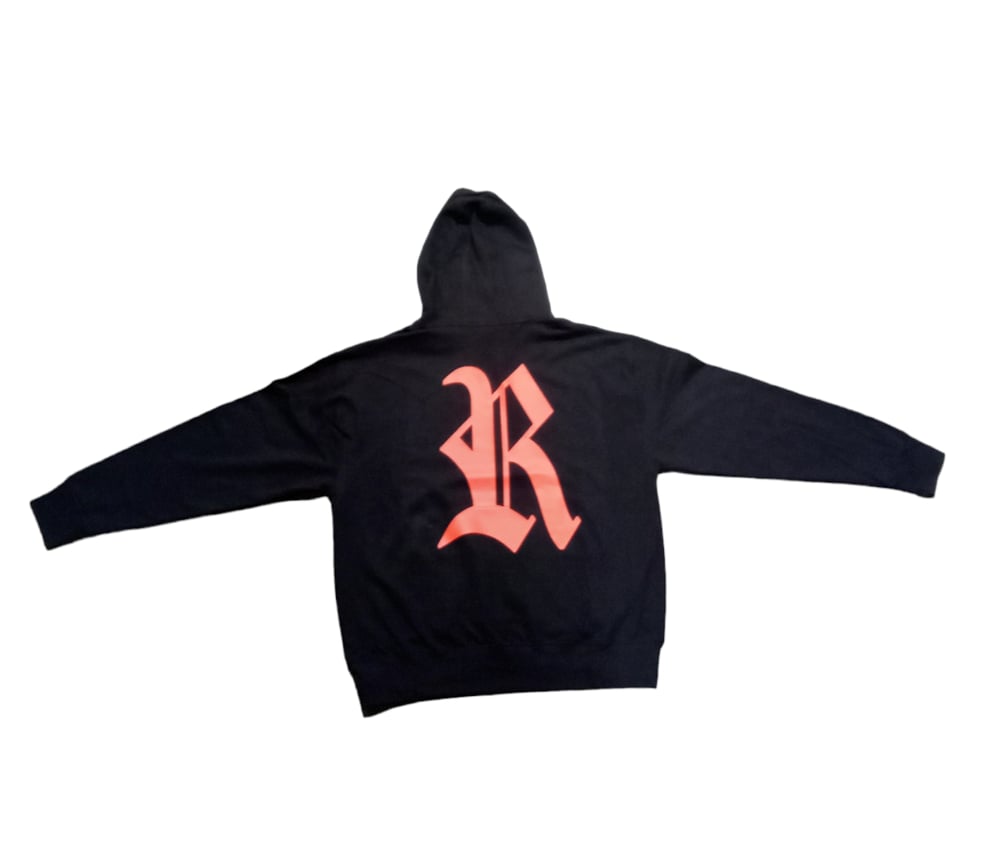 Image of Rebel Outsiders " Black - Orange " Hoodie 